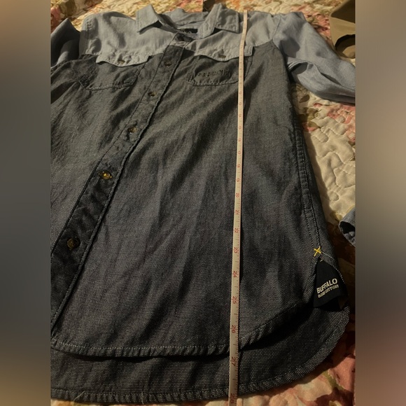 Men’s Buffalo David Britton Indigo Combo Button Down Shirt - Picture 9 of 10